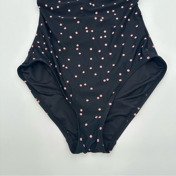 Kate Spade Polka Dot One-Piece Swimsuit With Ruffle Off-Shoulder Design Size XS - Picture 6 of 16
